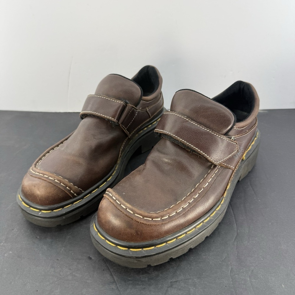 Vintage Dr. Martens Chunky Lug Sole Leather Made England Shoes Men's Size US 8
